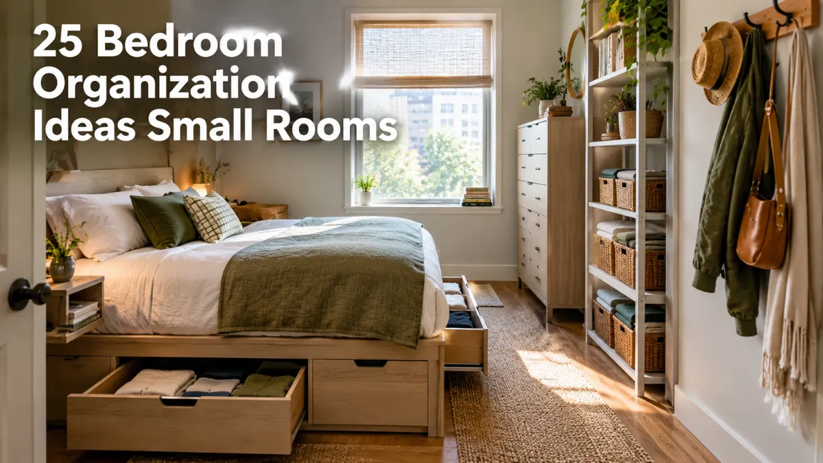 25 Bedroom Organization Ideas Small Rooms