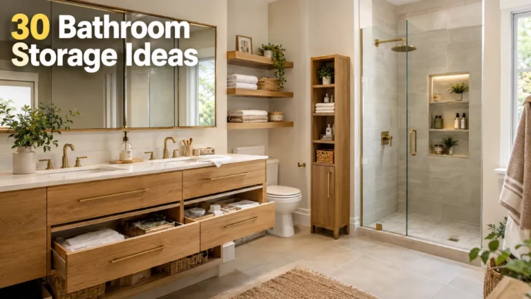 30 Bathroom Storage Ideas for a More Organized Space