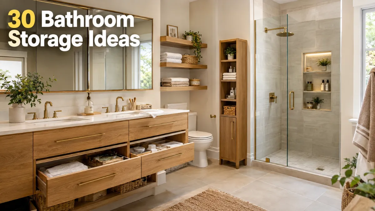 30 Bathroom Storage Ideas for a More Organized Space