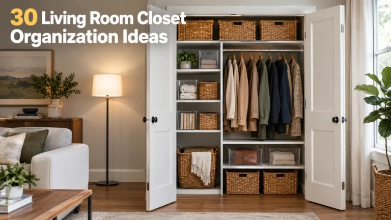 30 Living Room Closet Organization Ideas for a Tidy Space