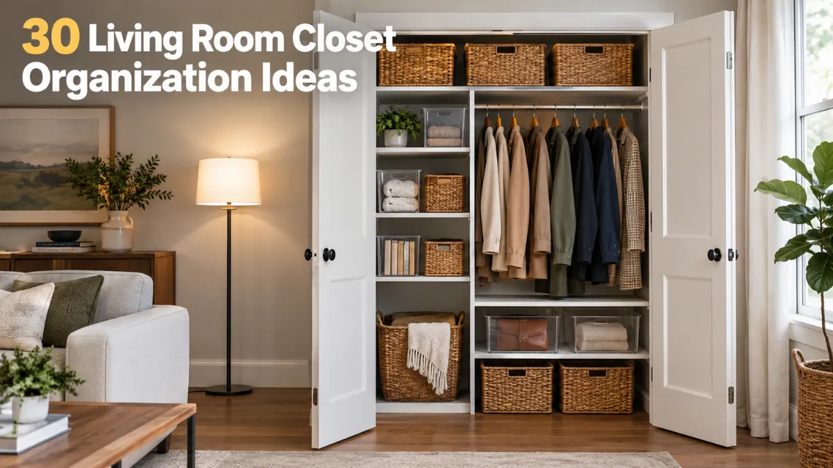 30 Living Room Closet Organization Ideas for a Tidy Space
