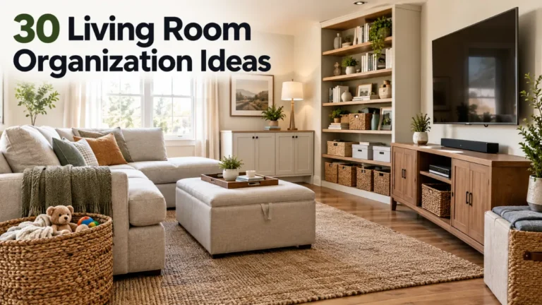 30 Living Room Organization Ideas for a Clutter-Free Home