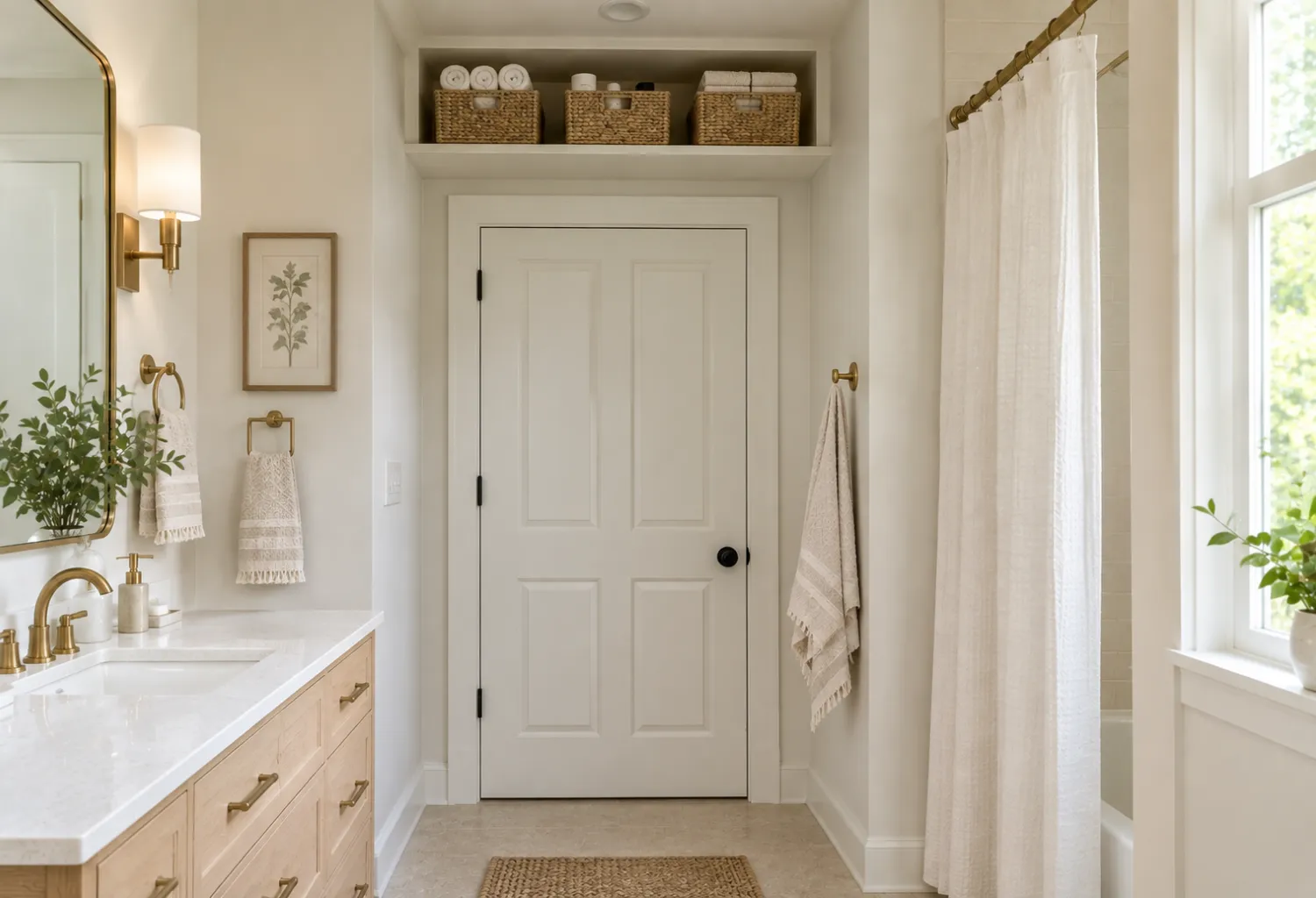 Basket Storage Above the Door