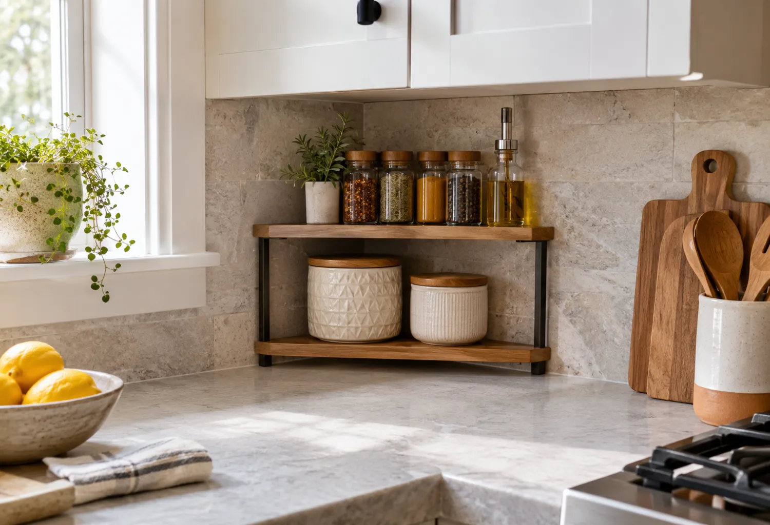 Corner Shelf Riser