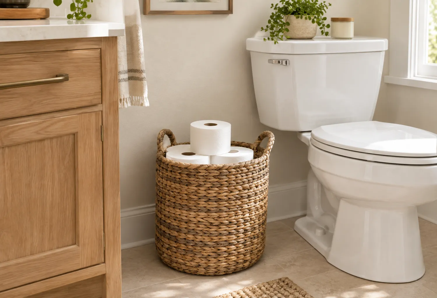 Toilet Paper Storage Basket