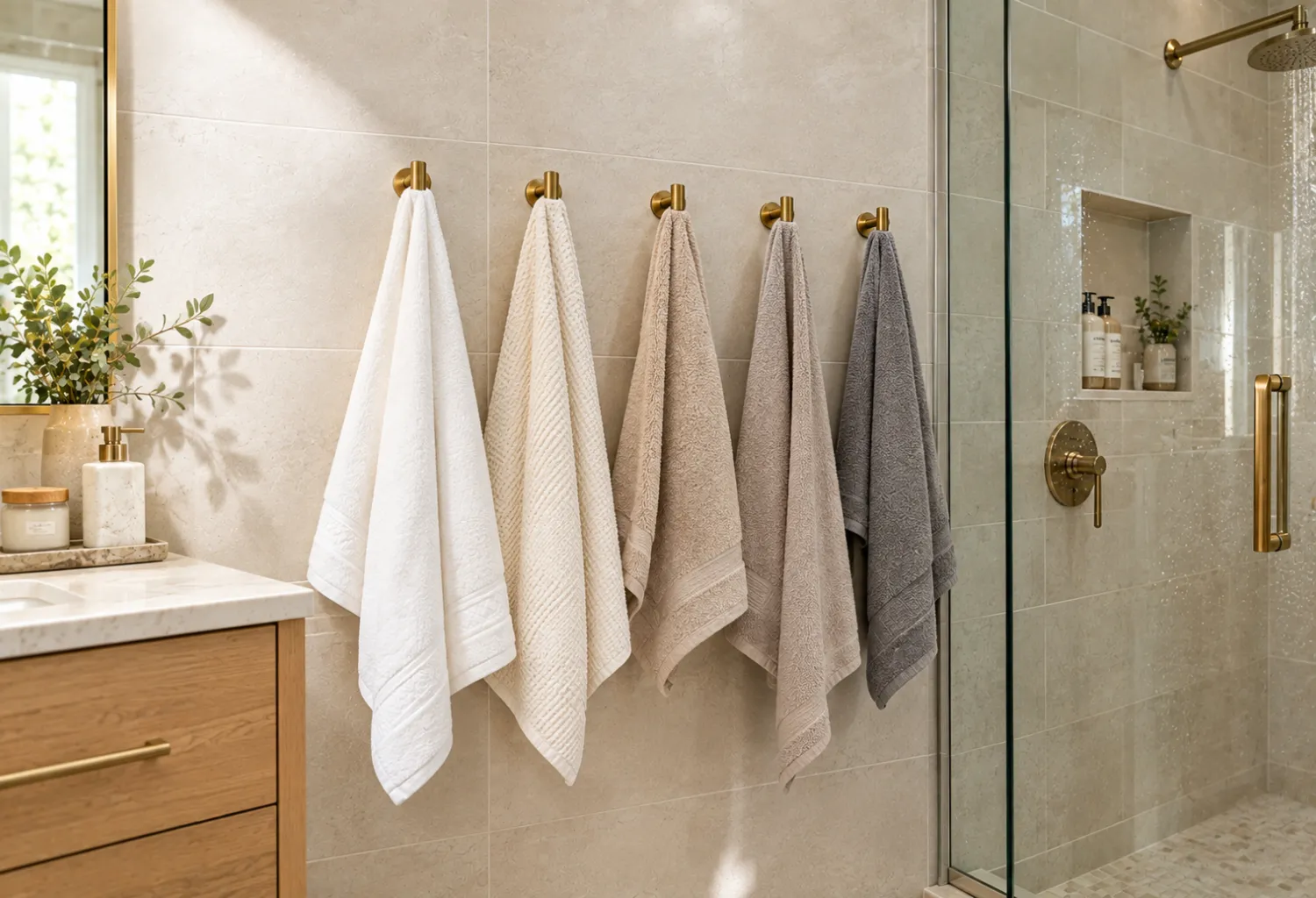 Towel Hooks Instead of Bars